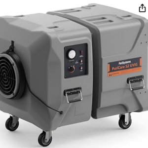 2000 CFM Industrial Air Filtration System, 4 Stage Commercial Air Scrubber, Buit-in UV-C Light & Ionizer for Water/Fire Damage Restoration, Renovation, Construction Use