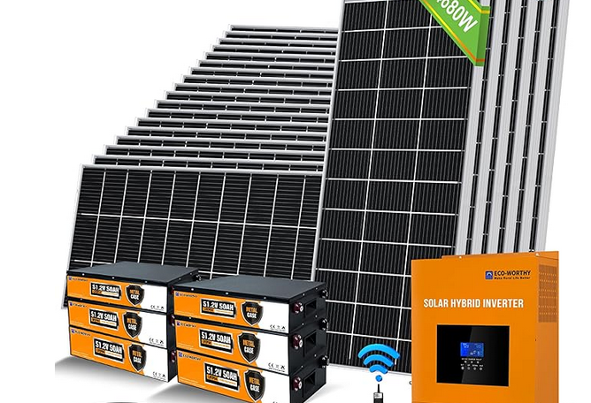 ECO-WORTHY 4680Watt 21.5KWH 48V Off Grid Solar System Complete Kit Pro ...